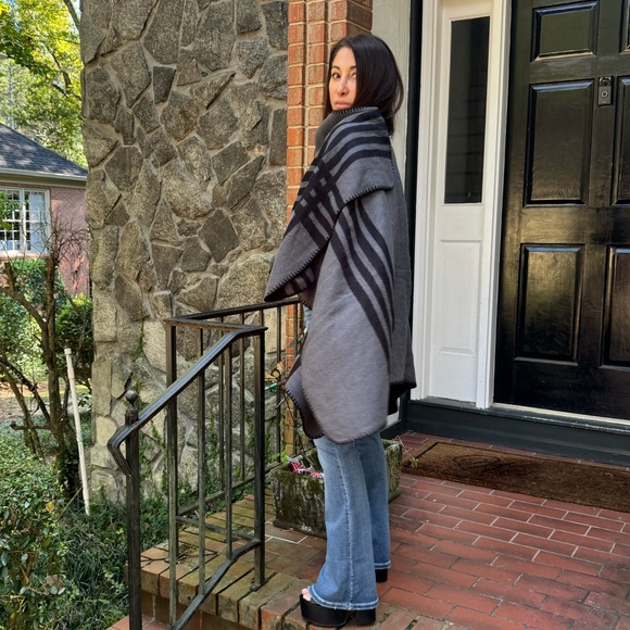 Boho Soft Poncho Oversize - Picture 4 of 5